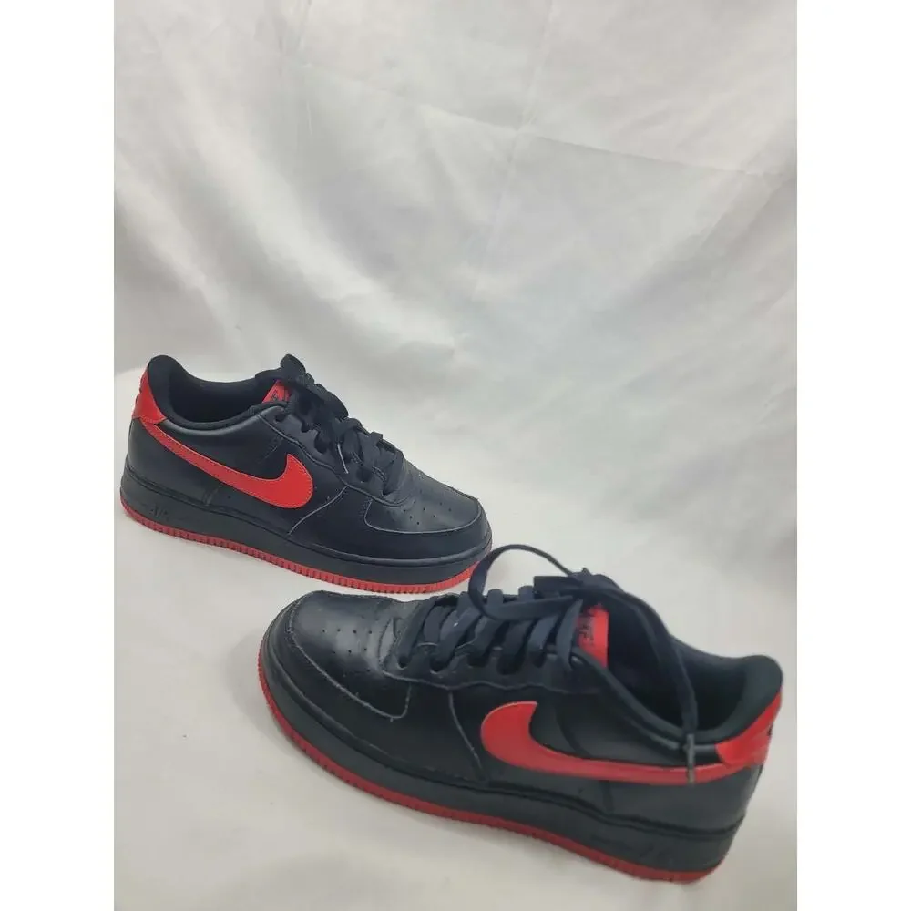 Nike Air Force 1 Low GS Bred Black University Red 6.5Y Women's 8 DH9812-001